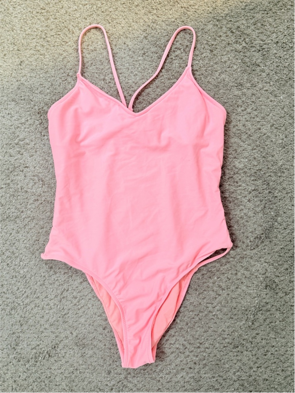 Body Glove Candy Pink V-Neck One-Piece Swimsuit